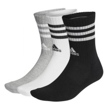 Adidas Media 3 Stripes Crew 3PCK